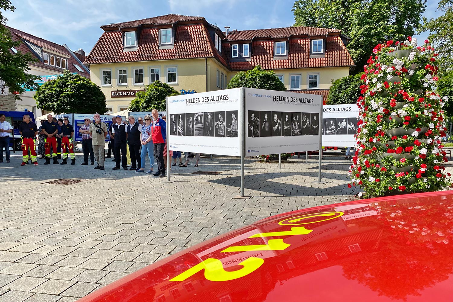 Foto Openair Suhl 2021: Helden des Alltags . Ausstellungseröffnung (Foto: Manuela Hahnebach)