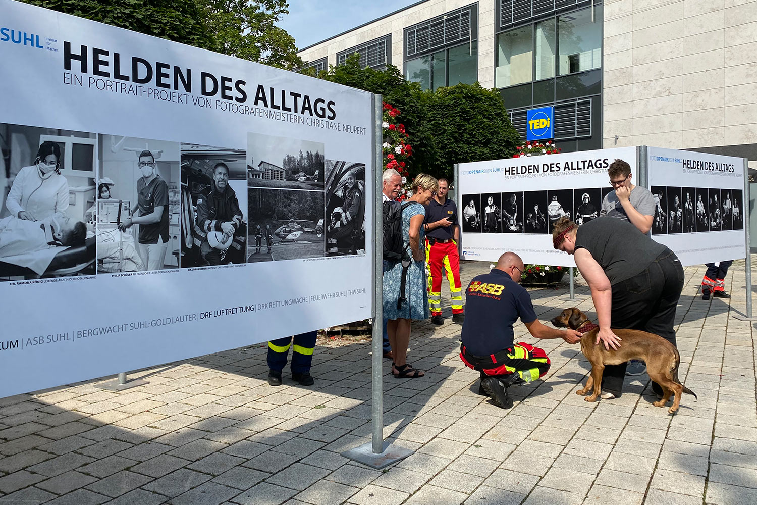 Foto Openair Suhl 2021: Helden des Alltags . Ausstellungseröffnung (Foto: Manuela Hahnebach)