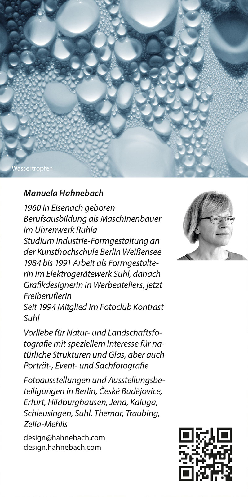 Fotoausstellung Manuela Hahnebach: Strukturen (Galerie im Bürgerhaus Zella-Mehlis 2022)