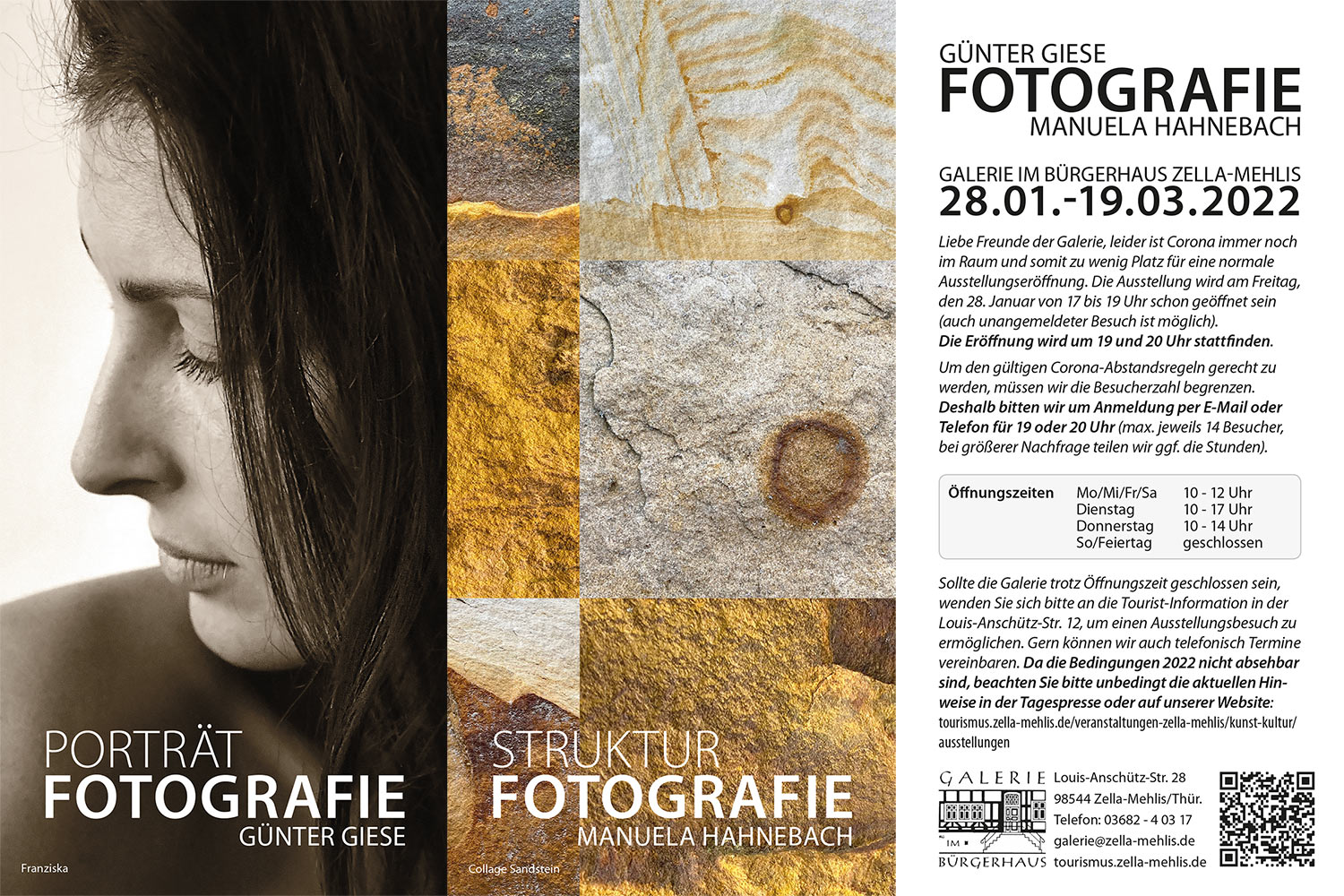 Fotoausstellung Günter Giese + Manuela Hahnebach (Galerie im Bürgerhaus Zella-Mehlis 2022)