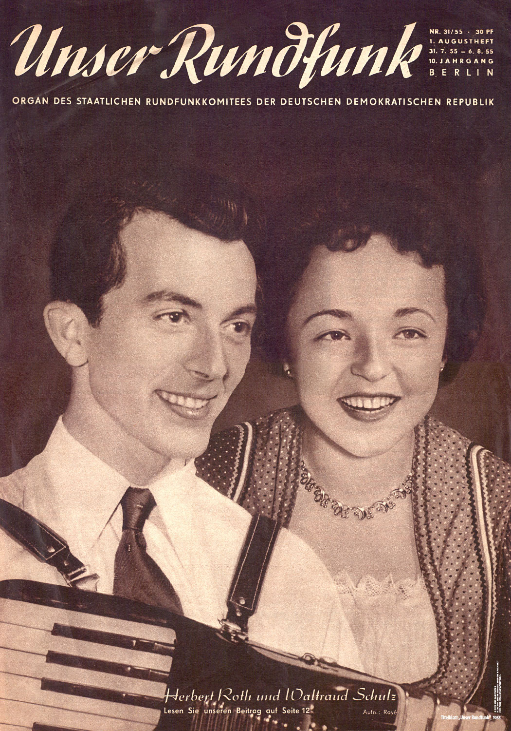 Plakatserie Herbert Roth Ensemble: Unser Rundfunk (1955) (Gestaltung: design.akut.zone)