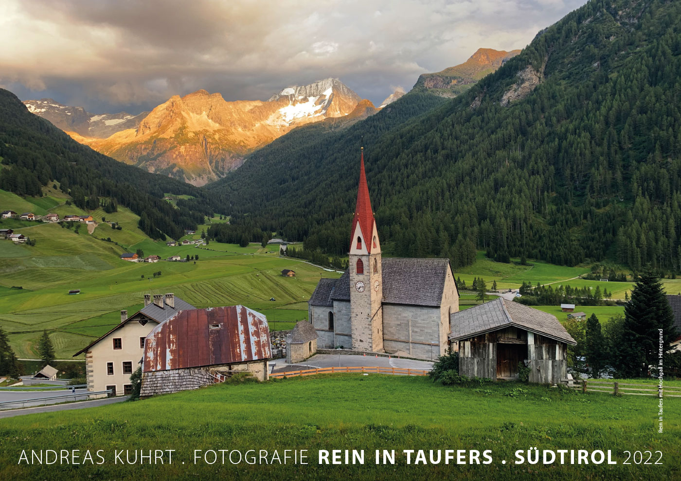 Kalender: Rein in Taufers: Deckblatt (Foto & Gestaltung: Andreas Kuhrt)