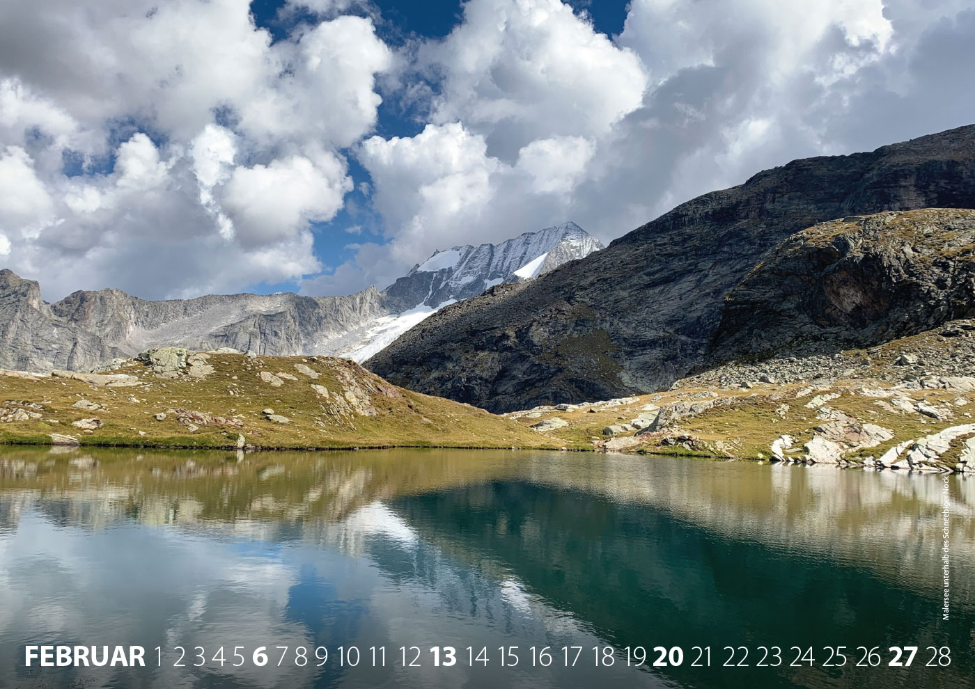 Kalender: Rein in Taufers: Malersee (Foto & Gestaltung: Andreas Kuhrt)