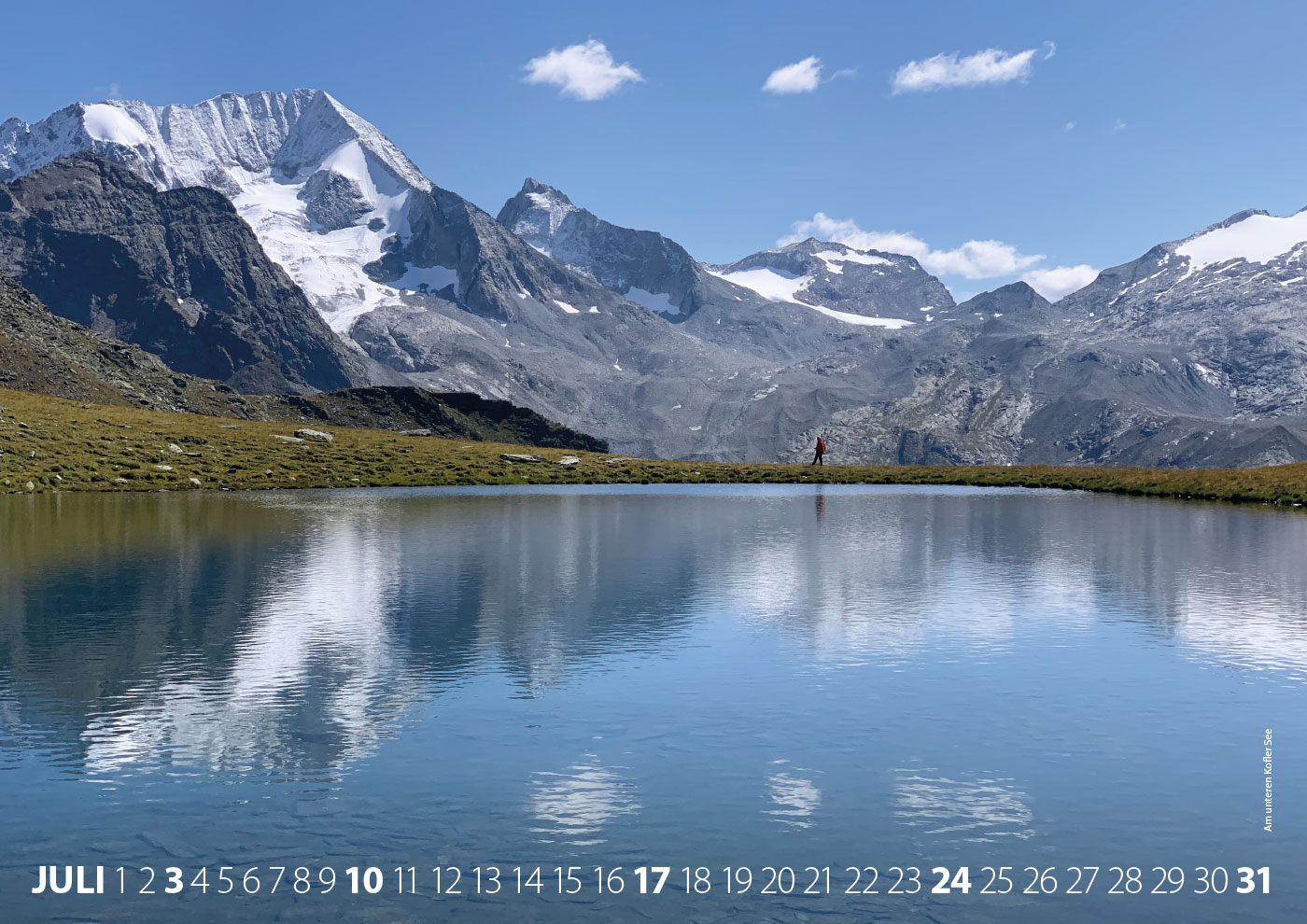 Kalender: Rein in Taufers: Am Unteren Kofler See (Foto & Gestaltung: Andreas Kuhrt)