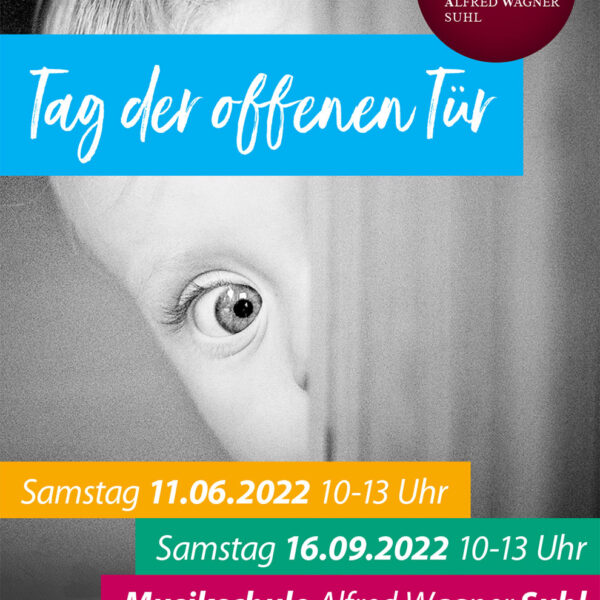 <i>Plakat/Flyer</i> Musikschule Suhl: Tag der offenen Tür <i>2022</i>