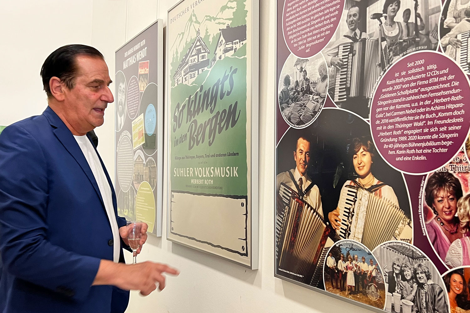 Eröffnung Haus der Geschichte Suhl 2022: Ausstellung Herbert Roth Ensemble: Wolf-Dieter Schmidt (Foto: Andreas Kuhrt)