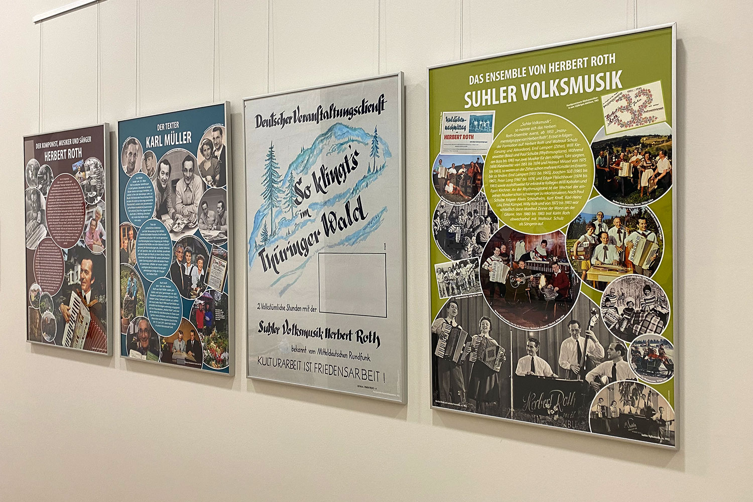 Haus der Geschichte Suhl 2022: Plakatserie: Herbert Roth Ensemble (Gestaltung: design.akut.zone)