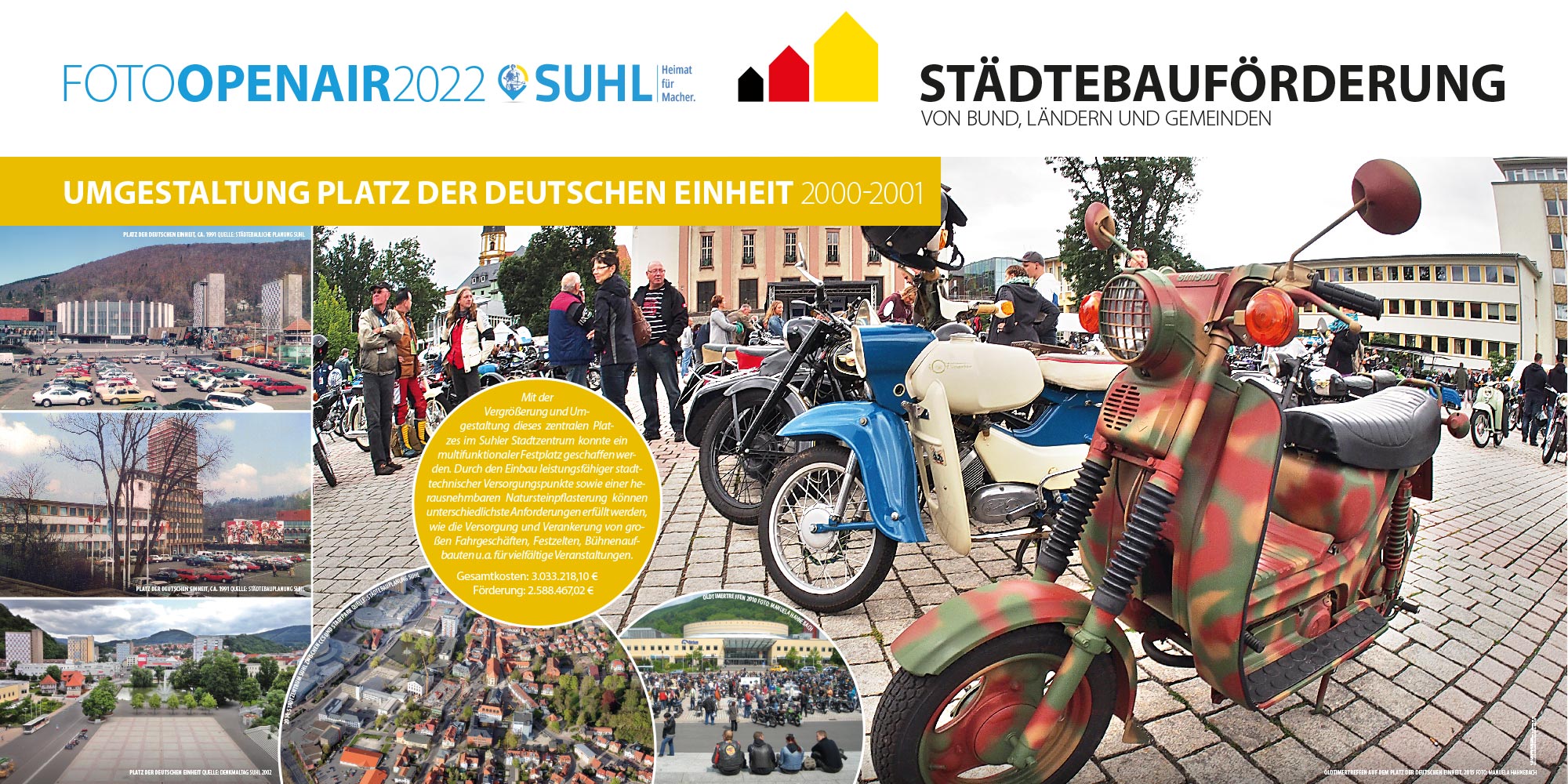 Foto Openair Suhl 2022 Städtebauförderung: Platz der Deutschen Einheit (Gestaltung: design.akut.zone)