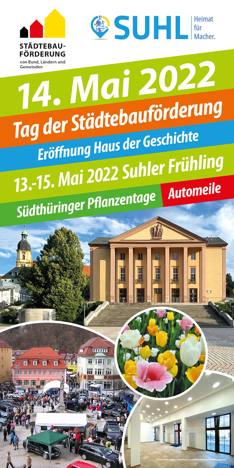 2022-suhl-staedtebaufoerderung-haus-der-geschichte-eroeffnung-aufsteller Städtebauförderung Suhl: Eröffnung Haus der Geschichte (Aufsteller) (Gestaltung: design.akut.zone)