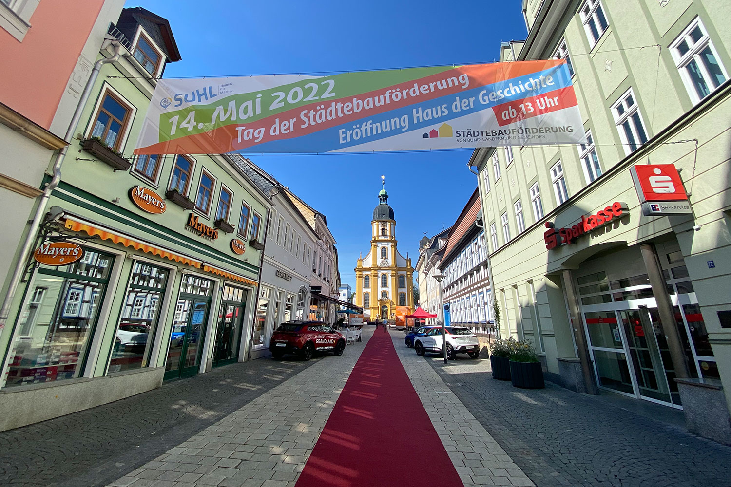 2022-suhl-steinweg-banner-tag-der-staedtebaufoerderung-IMG_7127ak Suhl Steinweg: Banner: Tag der Städtebauförderung (Gestaltung: design.akut.zone)