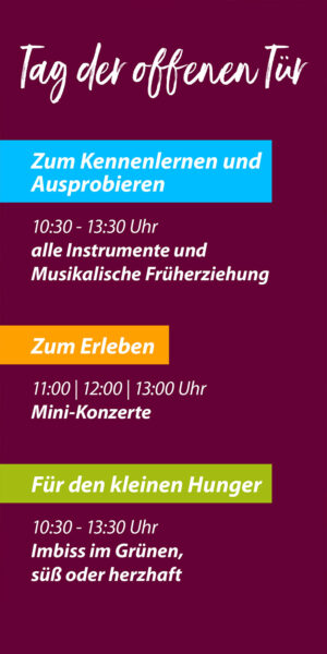 Musikschule Suhl: Tag der offenen Tür 2023 (Flyer)