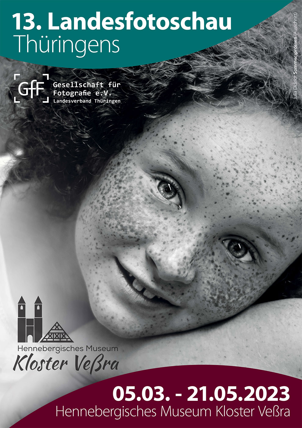 2023-landesfotoschau-thueringen-museum-kloster-vessra-plakat 13. Landesfotoschau Thüringens 2023 im Museum Kloster Veßra: Plakat (Foto: Julia Didelot, Gestaltung: Designakut)