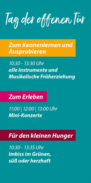 Musikschule Suhl: Tag der offenen Tür 2023 (Flyer)