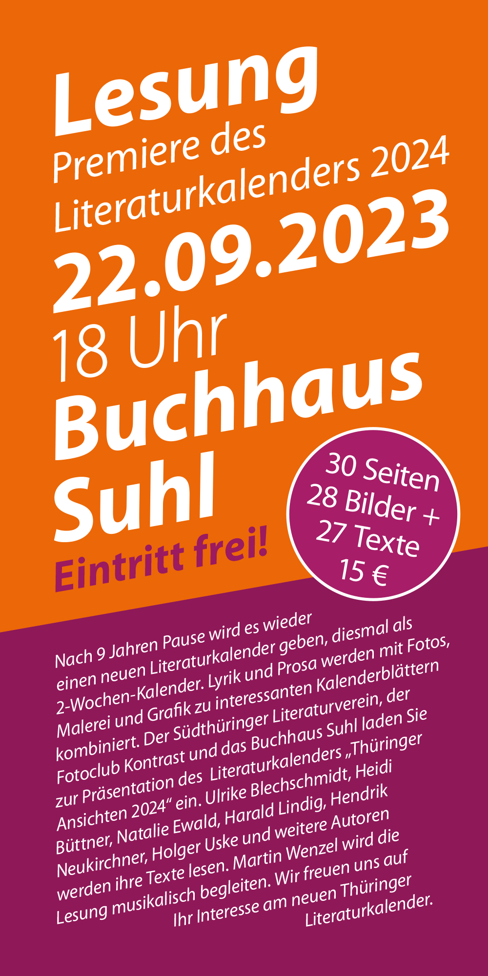 2024-literaturkalender-thueringer-ansichten-flyer-2 Literaturkalender Thüringer Ansichten 2024: Flyer (Gestaltung: Designakut 2023)