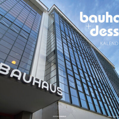 Fotokalender 2025: bauhaus + dessau: Haupteingang am Werkstattbau (Foto/Gestaltung: Andreas Kuhrt)