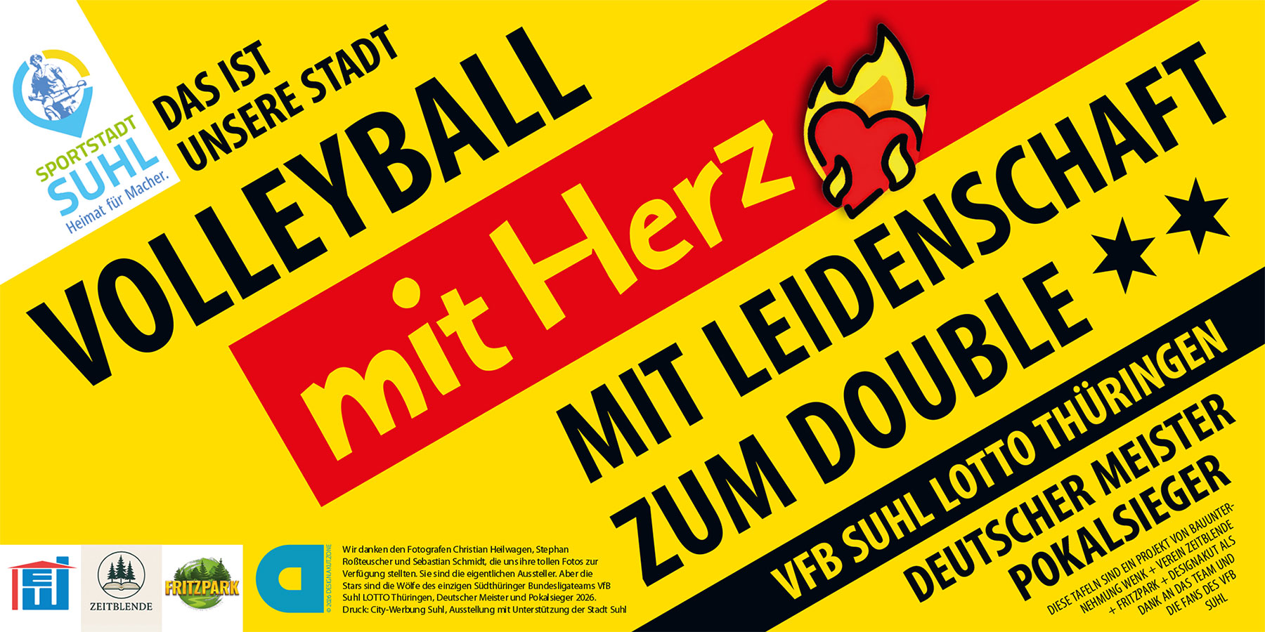 Openair-Ausstellung 2026 (1): VfB Suhl LOTTO Thüringen: Doublesieger 2026: Volleyball mit Herz