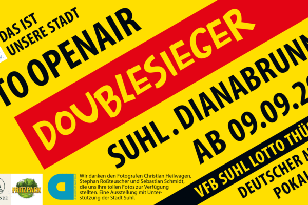 <i>Openair-Ausstellung</i> VfB Suhl LOTTO Thüringen: Doublesieger 2026