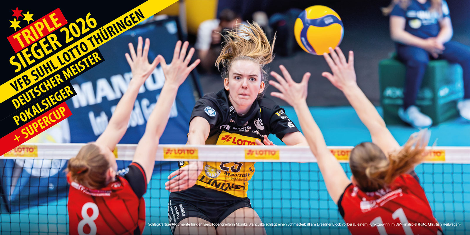 Openair-Ausstellung 2026: VfB Suhl LOTTO Thüringen: Triplesieger 2026: Monika Brancuská (3. Playoff-Finale, Wolfsgrube Suhl, 22.04.2026)