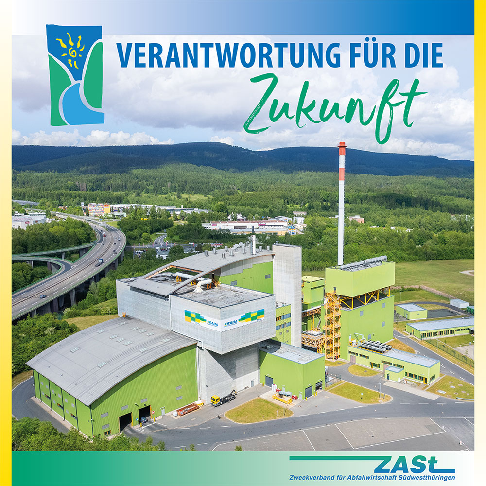 ZASt Broschüre: Verantwortung für die Zukunft: Titelseite (Gestaltung: Andreas Kuhrt, Foto, Logos, Layoutrahmen: ZASt)