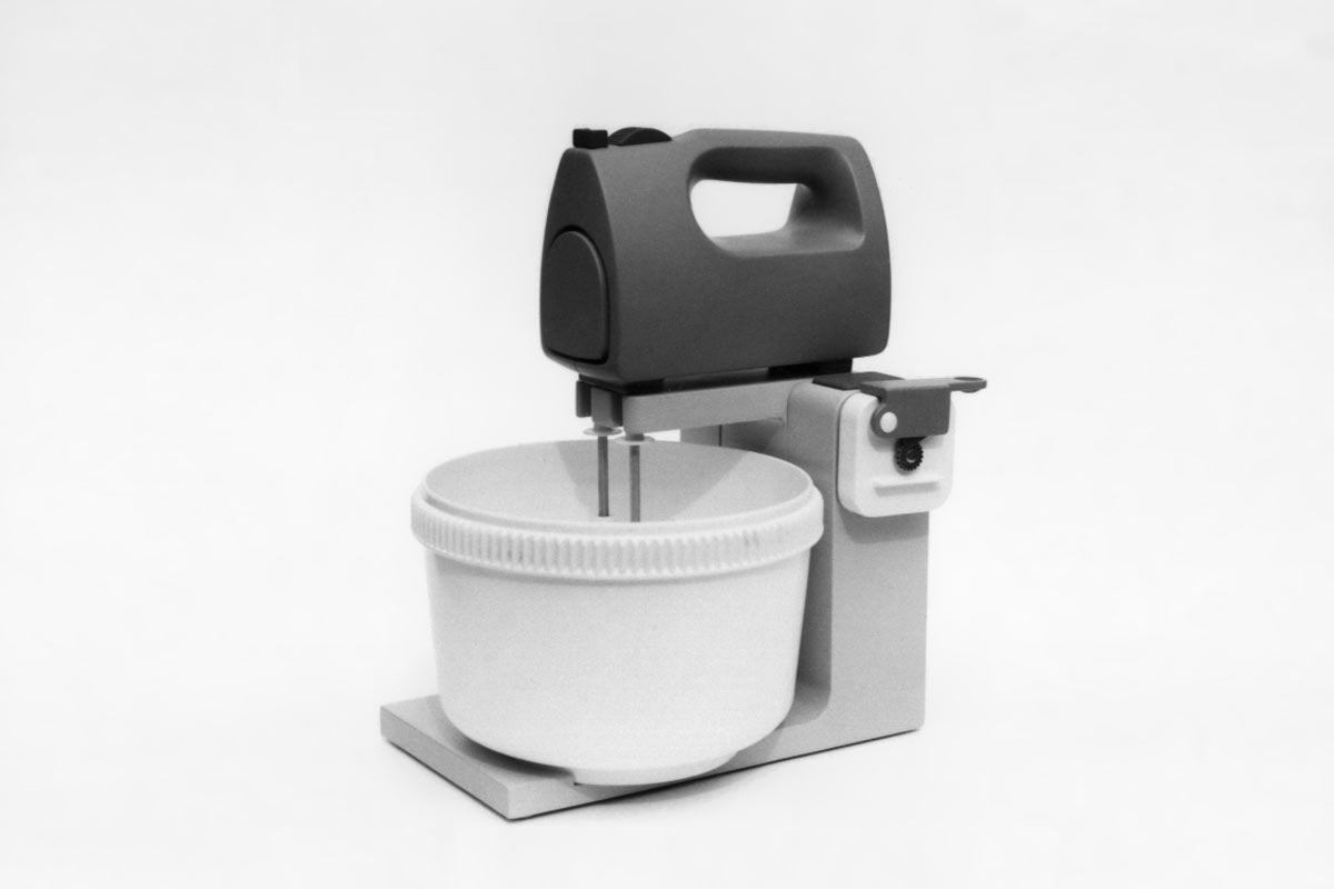 Rührgeräte-System (Gipsmodell) . EGS . 1988 (Design: Andreas Kuhrt)