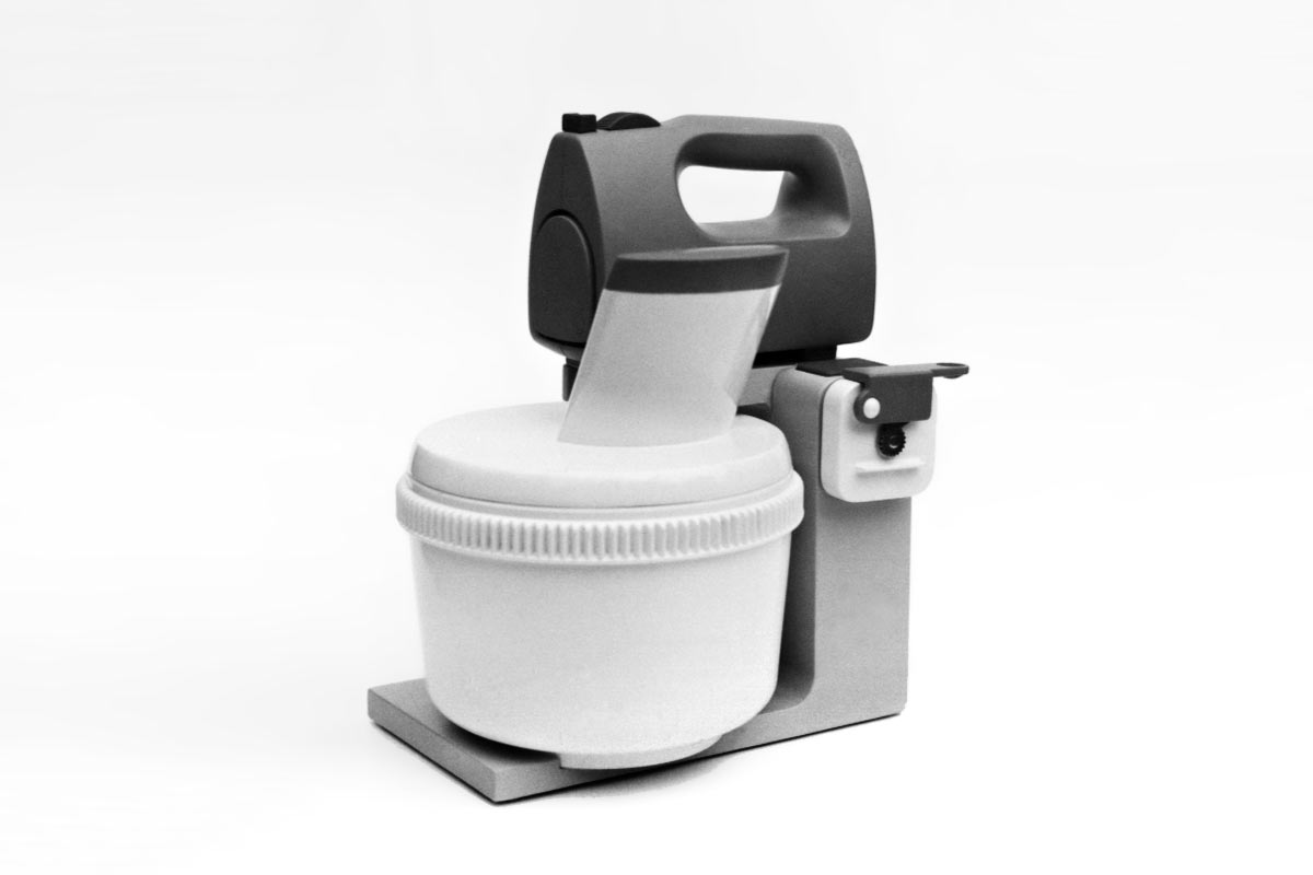 Rührgeräte-System (Gipsmodell) . EGS . 1988 (Design: Andreas Kuhrt)