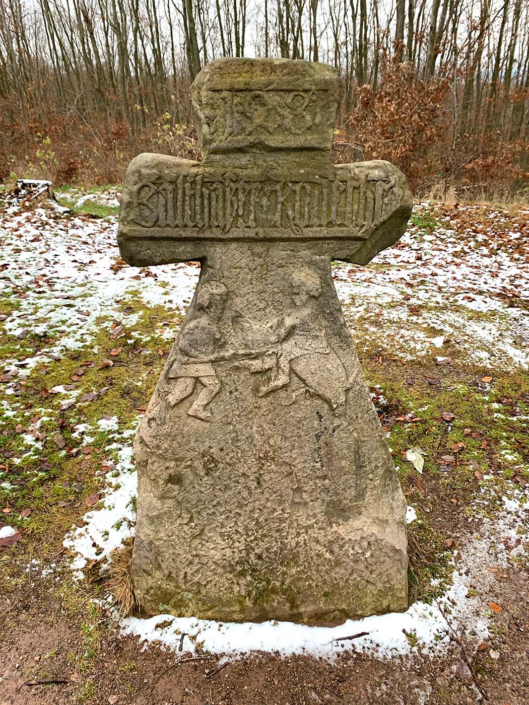 Steinkreuz Wilde Sau (Foto: Andreas Kuhrt 2021)